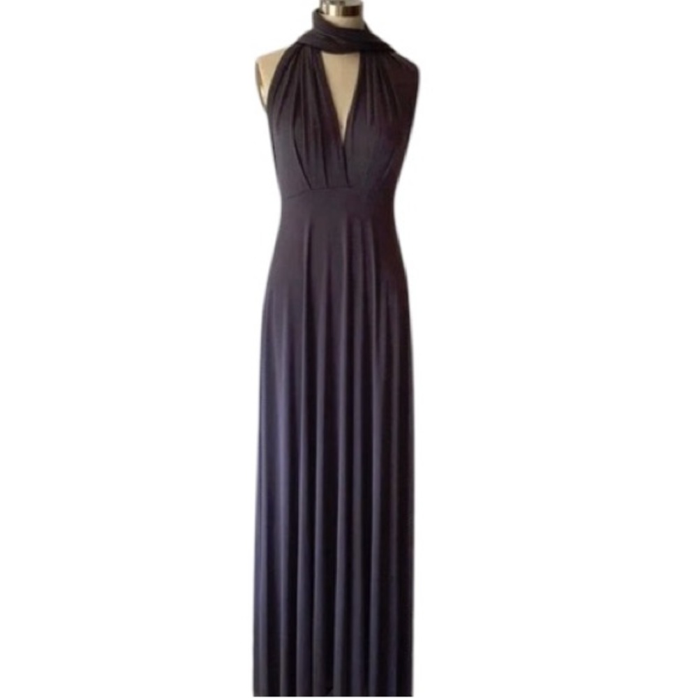 Von Vonni Transformer Gray Dress (24 Ways to Wear it) in Size L, a Unique Piece